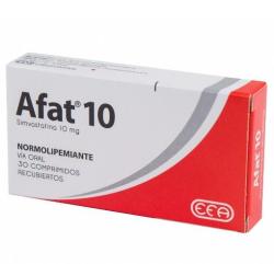 AFAT 10 x30 simvastatina 10mg
