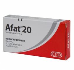 AFAT 20mg x 30comp simvastatina 20mg