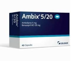 AMBIX  5/20 X40 MG amlodipina 5 mg benazepril HCI 20mg
