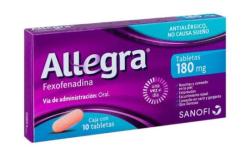 Allegra 180mgx10 fexofenadina