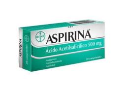 Aspirina 500mg x20comp. acido  acetilsalicilico
