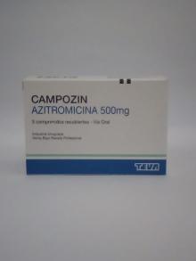 CAMPOZIN  AZITROMICINA 500MG X 3