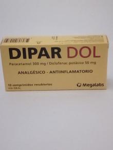 Dipar Dol x10 paracetamol/diclofenac potasico