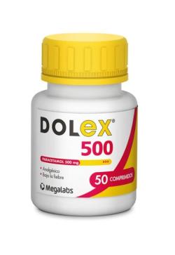 Dolex #  500mg x50 Frasco  paracetamol