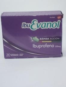 IBUEVANOL RAP. ACCION 20 CAPS.