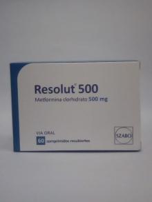 Resolut 500x60 metformina clorhidrato
