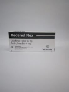 Xedenol Flex x 10 diclofenac sodico pridinol