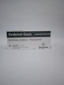 Xedenol Gesic x20 iclofenac potasico paracetamol